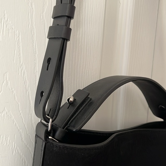 Allsaints mini Maya bag in pebbled suede - Picture 5 of 8